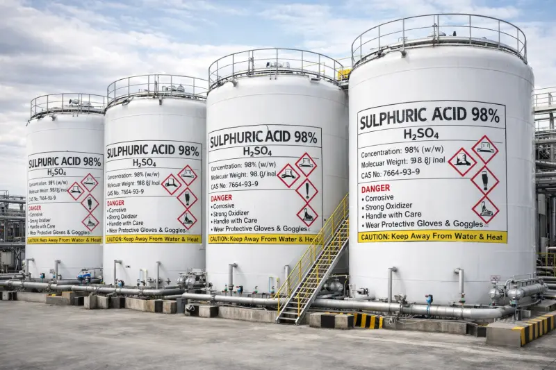 Sulphuric Acid 98% supplied by RALA Prime Pvt Ltd
